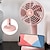 cheap Fans-Mini Handheld Fan Portable Hand Held Personal Fan Rechargeable Battery Operated Powered Cooling Desktop Electric USB Fan With Fan Stand For Home Travel Outdoor