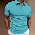 cheap Classic Polo-Men&#039;s Button Up Polos Golf Shirt Casual Sports Ribbed Polo Collar Classic Short Sleeve Fashion Basic Plain Button Summer Regular Fit Wine Lake Blue Black White Pink Navy Blue Button Up Polos