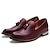 cheap Men&#039;s Slip-ons &amp; Loafers-Men&#039;s Loafers &amp; Slip-Ons Casual Shoes Dress Loafers British Style Plaid Shoes Tassel Shoes Business Casual British Christmas Daily Office &amp; Career PU Breathable Comfortable Loafer Black Red Brown