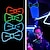cheap Decorative Lights-Glow in the Dark LED Bow Tie Luminous Flashing Necktie For Birthday Party Wedding Christmas Decoration Halloween Cosplay Costume