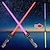 cheap Light Up Toys-2pc 2 In 1 Retractable Lightsaber Star Wars 7 Color Retractable Flashing Sword New Unique Luminescent Toy for halloween