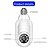 cheap Indoor IP Network Cameras-1080P/720P Wifi E27 Bulb Surveillance Camera Full Color Night Vision Motion Detection 4x Digital Zoom 2 Way Voice Indoor Baby Monitor Home Security Netcam