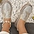 cheap Women&#039;s Slip-Ons &amp; Loafers-Women&#039;s Sneakers Slip-Ons Canvas Shoes Plus Size Platform Sneakers Platform Loafers Outdoor Daily Solid Color Color Block Summer Crystal Sparkling Glitter Sequin Flat Heel Round Toe Casual Preppy