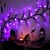 abordables Halloween intérieur-halloween willow vine string lights led citrouille chauve-souris branches guirlande lumière de vacances pour halloween intérieur extérieur halloween party decor lighting aa battery power