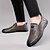 cheap Men&#039;s Slip-ons &amp; Loafers-Men&#039;s Casual Shoes Formal Shoes Leather Shoes Comfort Shoes Walking Vintage Classic Casual Daily Microfiber Slip Resistant Loafer Black khaki Summer Fall