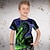 preiswerte 3D-T-Shirts für Jungen-Jungen 3D Graphic Tier Drache T-Shirt Kurzarm 3D-Druck Sommer Frühling Aktiv Sport Modisch Polyester kinderkleidung 3-12 Jahre Outdoor Casual Täglich Regular Fit