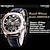 cheap Mechanical Watches-WINNER Men Mechanical Watch Luxury Large Dial Fashion Business Hollow Skeleton Automatic Self-winding Luminous Waterproof Leather Watch