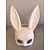 cheap Masks-Bunny Mask Rabbit Half Face Mask Sexy Costume Easy Halloween Costumes for Birthday Party Easter Halloween
