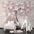 billige Blomster- og planter bakgrunnsbilde-Cool Wallpapers Wall Mural Flower Wallpaper Wall Sticker Covering Print Adhesive Required Forest 3D Effect Floral Flower Canvas Home Décor