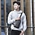 cheap Laptop Bags,Cases &amp; Sleeves-Shoulder Bags Men Travel Multifunction Chest Bag PU Leather Designer Casual Crossbody Bag For Men Versatile Black Vintage Pack Shoulder Purse
