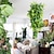 voordelige Kunstplanten-1pc kunstmatige hangplanten, nep hangplant faux nep klimop wijnstok buiten uv-bestendige plastic planten