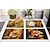 billiga Placemats &amp; Coasters &amp; Trivets-solrosor bordstabletter värmebeständig bondgård bord bord matta fläckbeständig bordstablett, bordstablett för bröllop kök matbord dekoration inomhus utomhus