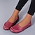ieftine Mocasini de Damă-Pentru femei Pantofi Flați Slip-On-uri Mocasini Mărime Plus Size Pantofi desculți Pantofi de confort În aer liber Zilnic Culoare solidă Vară Toc Drept Vârf rotund Casual Confortabili minimalism