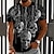 billiga skalle &amp; ben-Herr T-shirt T-shirts Grafisk Dödskalle Rund hals Kläder 3D-tryck Utomhus Ledigt Kortärmad Mönster Vintage Mode Designer