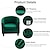 Χαμηλού Κόστους Κάλυψη πολυθρόνας και εξώφυλλο καρέκλας-velvet club καρέκλα slipcover κάλυμμα καρέκλας μπανιέρας με κάλυμμα μαξιλαριού καθίσματος αντιολισθητικό κάλυμμα προστασίας επίπλων καναπέ με ελαστικό πάτο για μπαρ ξενοδοχείου, φασκόμηλο πράσινο