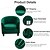 abordables Cubierta de sillón y silla sin brazo-Funda de Terciopelo para Silla de Club, Funda para Silla de Barril, Funda para Silla de bañera con Funda para cojín de Asiento, Protector Antideslizante para Muebles, Funda para sofá con Fondo