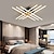 cheap Dimmable Ceiling Lights-Modern LED Ceiling Light 55/81cm 4/6 Heads Flush Mount Ceiling Lamp Modern Creative Acrylic Chandeliers Dimmable Lighting Fixture for Living Room,Bedroom,Dining Room 110-240V
