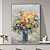 levne Květinové či botanické obrazy-ručně vyráběná ručně malovaná olejomalba na zeď moderní abstraktní květina strom nástěnná malba na plátno domácí dekorace výzdoba rolované plátno bez rámu nenatažené