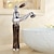 billige Klassisk-badeværelsesarmatur håndvask armatur håndvaskarmatur korte/høje, enkelt keramisk håndtag karhaner med kold og varm slange til toiletbad