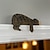 זול שלטי קיר מעץ-1 pc עץ דקור קיר דוב דלת גג מסגרת דלת מבטא מסגרת מודרנית עיצוב בית לבית קישוט עץ מקורה עיצוב חיצוני 9x16 ס&quot;מ/3.54&#039;&#039;x6.3&#039;&#039;