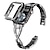 billiga Apple Watch-band-Smyckesarmband Kompatibel med Apple Watch klockband 38mm 40mm 41mm 42mm 44mm 45mm 49mm med Case Rostfritt stål Ersättningsurband för iwatch Series Ultra 8 7 SE 6 5 4 3 2 1
