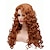 cheap Costume Wigs-Long Fox Red Hair Curly Wavy Full Head Halloween Wigs for Women Cosplay Costume Party Hairpiece