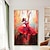 ieftine Picturi cu Oameni-pictura in ulei de balerina pictata manual manual pictura in ulei de balet pictura verticala de balet arta de perete rosu decor camera