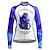 cheap Women&#039;s Jerseys-21Grams Women&#039;s Cycling Jersey Long Sleeve Bike Top with 3 Rear Pockets Mountain Bike MTB Road Bike Cycling Breathable Quick Dry Moisture Wicking Reflective Strips Violet Pink Blue Graphic Sports