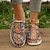 ieftine Mocasini de Damă-Pentru femei Adidași Încălțăminte de Barcă Slip-On-uri Mărime Plus Size Papuci din Pânză Pantofi de confort În aer liber Zilnic Plisat Vară Toc Drept Vârf rotund Casual Confortabili minimalism