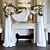 billige Vandtætte Gardiner-bryllup bue drapering stof chiffon stof draperi bryllup ceremoni reception swag dekorationer 70*550cm