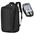 Недорогие Сумки, чехлы и рукава для ноутбуков-многофункциональный рюкзак для ноутбука 15,6, водонепроницаемые школьные сумки, зарядка через usb, деловая дорожная сумка, mochila, влагостойкий карман, подарок для школы