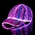 tanie Nowinki-Czapka z włókna światłowodowego LED kapelusz z 7 kolorami świecące świecące edc czapki z daszkiem ładowanie usb świecące czapki event party led boże narodzenie czapka na imprezę świąteczną