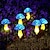 olcso Pathway Lights &amp; Lanterns-napelemes kültéri vízálló kerti gomba lámpák 6 led 8 mód világítás kert gyep udvar villa sétány terasz táj ünnep dekoráció fény