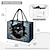 levne Grafické tiskové tašky-Dámské Kabelka Kabelky do ruky Plátěná taška Polyester Denní Dovolená Grafika Velká kapacita Skládací Lehká váha Kočka 3D Modrá Hnědá Kávová