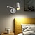 Недорогие Настенные светодиодные светильники-Lightinthebox светодиодный настенный светильник, матовый, современный, в скандинавском стиле, поворотный кронштейн, настенные светильники для гостиной, офиса, железный настенный светильник 110-240 В