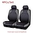זול כיסויי למושבים לרכב-4pcs / 9 יחידות כיסוי מושב לרכב ל סט מלא עמידות לשחיקה עיצוב ארגונומי תלוש אנטי ל מכונית נוסע / SUV / משאית