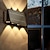 preiswerte Außenwandleuchten-Solar-LED-Licht Außenwandleuchte wasserdicht nach oben leuchtende Lichter Gartendekoration Treppe Zaun Korridor Sonnenlicht Solarlampe