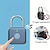cheap Fingerprint Padlock-Smart Fingerprint Lock USB Rechargeable Waterproof Biometric Metal Keyless Lock for Gym Locker Luggage Backpack