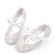 cheap Girls&#039; Shoes-Girls&#039; Flats Daily Dress Shoes Princess Shoes School Shoes Glitter Portable Breathability Non-slipping Princess Shoes Little Kids(4-7ys) Toddler(2-4ys) Daily Prom Walking Shoes Bowknot Buckle Silver