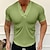 preiswerte Lässige T-Shirts für Herren-Herren T Shirt Waffelstrick-T-Shirt Glatt V Ausschnitt Casual Festtage Kurzarm Bekleidung Sport Modisch Leicht Muskel