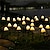 お買い得  経路ライト＆ランタン-LEDソーラーストリングライトフェアリーパス芝生風景キノコランプ屋外クリスマスガーデンパティオガーランド街路装飾