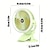 cheap Fans-1pcLarge Capacity Fan Portable Fan Can Be Clipped Desktop Fan USB Charging With Light Summer Fan Cool Big Wind For Outdoor Camping Use