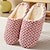 cheap Women&#039;s Slippers &amp; Flip-Flops-Women&#039;s Slippers Fuzzy Slippers Fluffy Slippers House Slippers Warm Slippers Home Daily Winter Flat Heel Round Toe Casual Comfort Minimalism Satin Loafer Pink dot Black and white dots coffee point