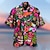 billiga lägerskjortor för män-herrskjortuppsättning button-down toppar kortärmad utomhus gata tecknad turndown regnbåge mode hawaiian bekväm strand/sommar/sommar