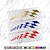billige Bilklistermærker-4 stk mode racerbil klistermærker ternet flag biltilbehør vandtæt vinyl mærkat