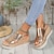 ieftine Sandale de Damă-sandale cu pană damă sandale cu platformă plajă vară la modă elegantă casual imitație din piele cataramă argintiu migdale