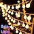 olcso LED szalagfények-napelemes kültéri vízálló led gömb alakú külső lámpa 6m/7.5m/12m kerti karácsonyi ünnep kempingparti szabadtéri dekorációhoz 8 világítási mód 30/50/100 led