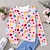 cheap Girl&#039;s 3D T-shirts-Girls&#039; 3D Graphic Polka Dot T shirt Tee Long Sleeve 3D Print Summer Spring Fall Active Fashion Cute Polyester Kids 3-12 Years Outdoor Casual Daily Regular Fit