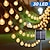 billiga LED-ljusslingor-solstränglampor ledde utomhusbelysning 6,5 m 30 lysdioder monteringsfäste varmvit bröllopsfest semester uteplats trädgård 3v