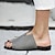 abordables Sandales femme-Sandales pour femmes pantoufles plage sandales plates extérieur quotidien plage couleur unie été printemps plat bout ouvert gris noir sandales